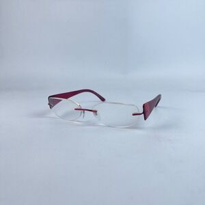 Silhouette 6650 40 6054 Women Eyeglasses Red & Pink Plastic Rimless 53-17-135 mm